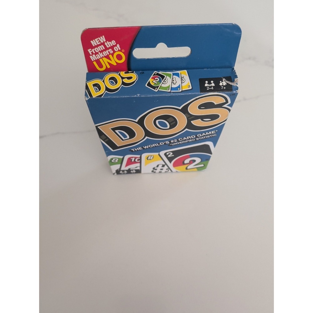 Mattel Uno Dos Second Edition Card Game for 2 to 4 Players Ages 7 Years and Up - Picture 2 of 4